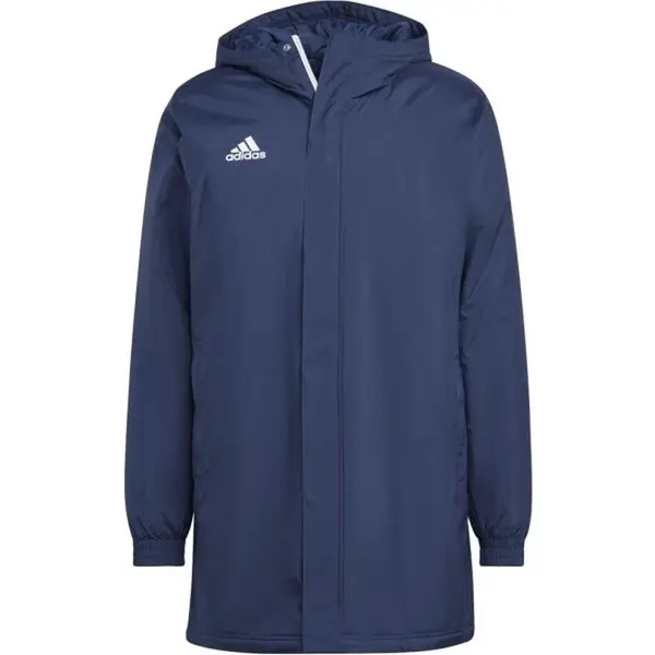 adidas ENTRADA 22 STADIUM JACKET Juniorská futbalová bunda, tmavo modrá, veľkosť