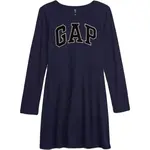 GAP V-FRCH LOGO Dievčenské šaty, tmavo modrá, veľkosť