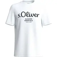 s.Oliver LOGO T-NOOS Pánske tričko, biela, veľkosť