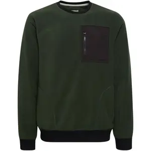 BLEND SWEATSHIRT REGULAR FIT Pánska mikina, tmavo zelená, veľkosť