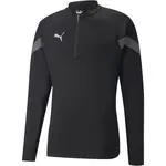 Puma TEAMFINAL TRAINING 1/4 ZIP TOP Pánska športová mikina, čierna, veľkosť