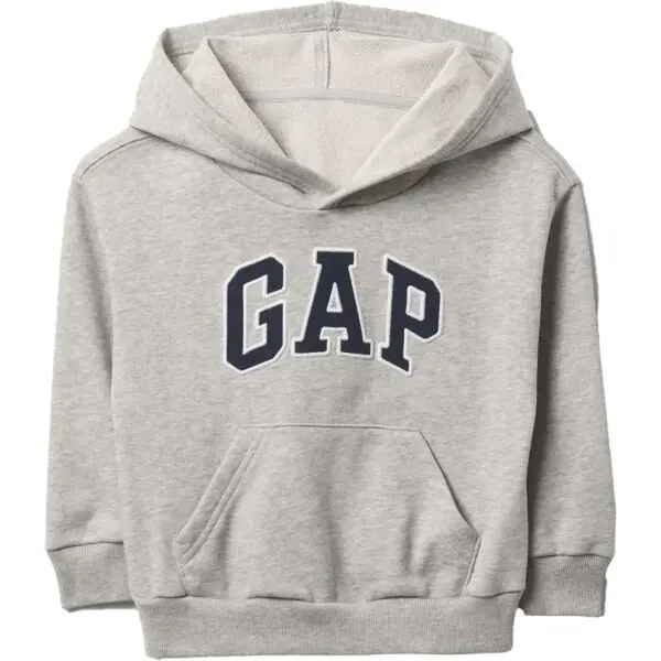 GAP V-FRCH LOGO Chlapčenská mikina, sivá, veľkosť 5Y