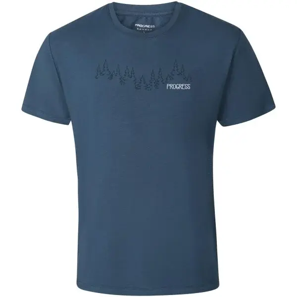 PROGRESS BASTARD Pánske bambusové tričko, tmavo modrá, veľkosť