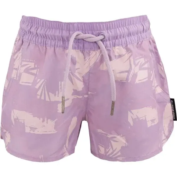 ALPINE PRO EKELO Dievčenské kraťasy, fialová, veľkosť 116-122
