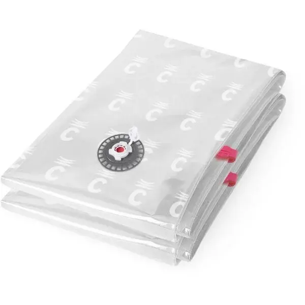 COMPACTOR BAG ASPISPACE 2PCS XL Vakuové pytle pro uskladnění textilu a peřin, transparentná, veľkosť