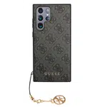 Zadní kryt Guess 4G Charms pro Samsung Galaxy S24 Ultra, šedá