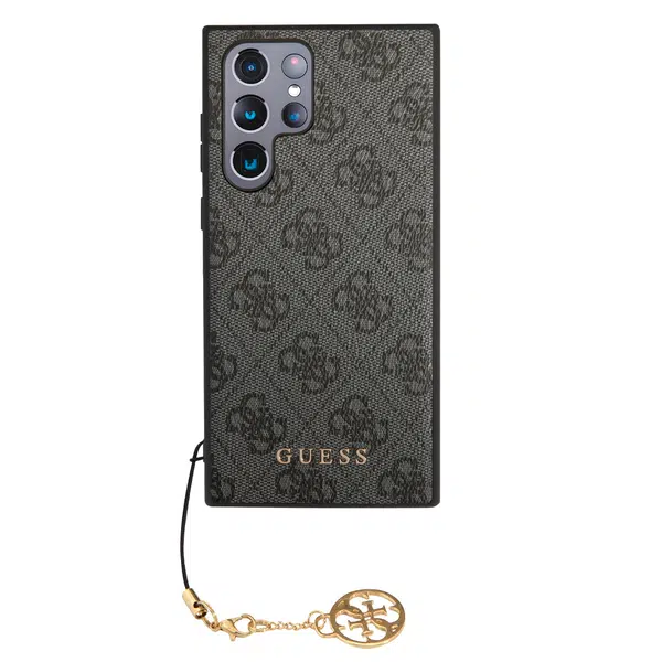Zadní kryt Guess 4G Charms pro Samsung Galaxy S24 Ultra, šedá