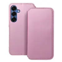 Flipové pouzdro Dual Pocket pro Samsung Galaxy S25+, světle růžová