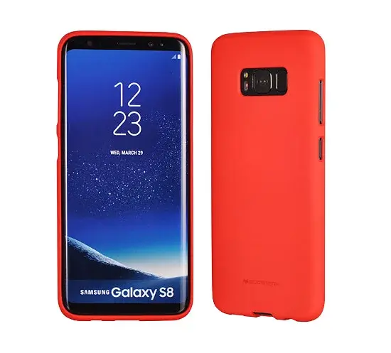 Pouzdro Mercury Soft feeling Samsung Galaxy A8 2018, red