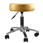 Taburet na kolečkách Detail BOB - zlatý (30) (DHS396-30) + dárek zdarma