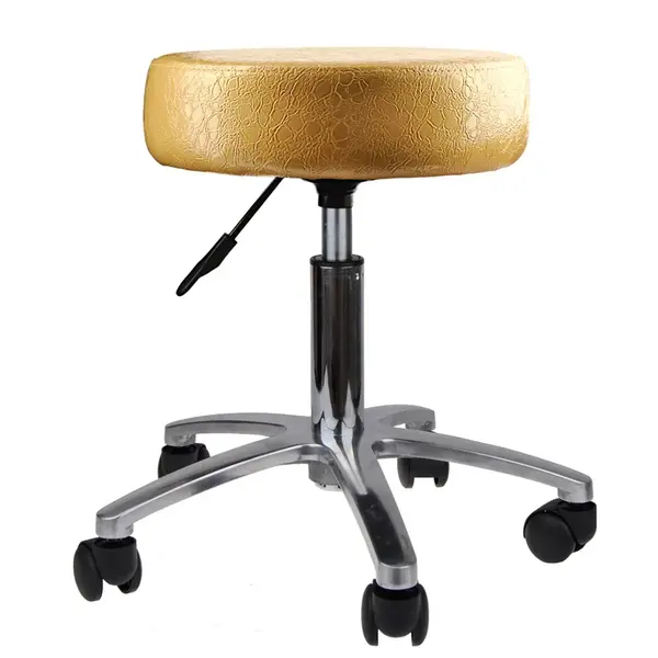 Taburet na kolečkách Detail BOB - zlatý (30) (DHS396-30) + dárek zdarma