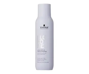 Neutralizační šampon pro posílení blond vlasů Schwarzkopf BlondMe Bond Repair Purple Shampoo - 300 ml + dárek zdarma