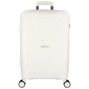 Cestovní plastový kufr bílý - Ormi Maroon M