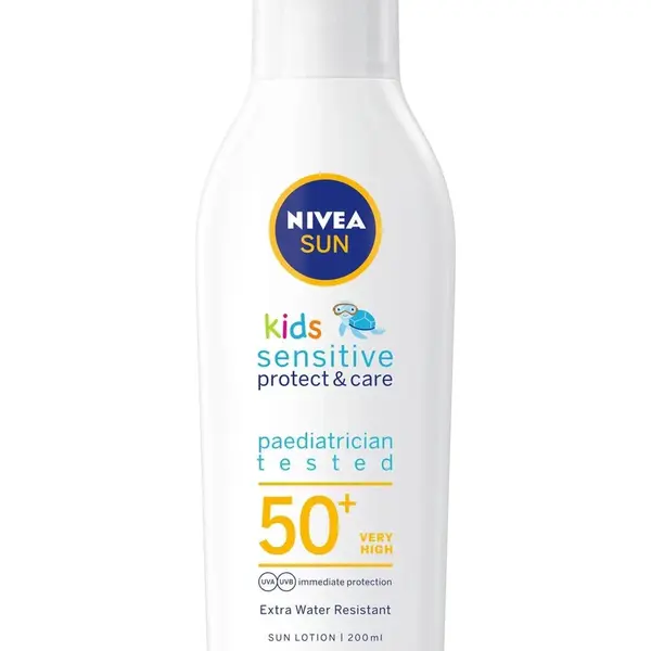 Nivea Dětské mléko na opalování SPF 50+ Sun Kids (Pure & Sensitive Sun Lotion) 200 ml