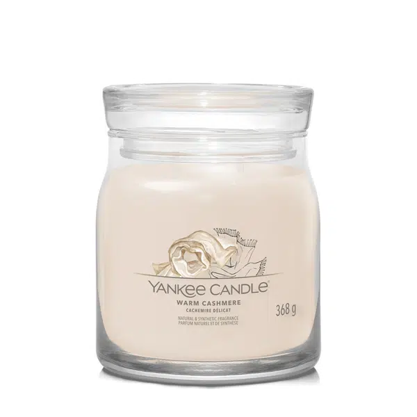 Yankee Candle Aromatická svíčka Signature sklo střední Warm Cashmere 368 g