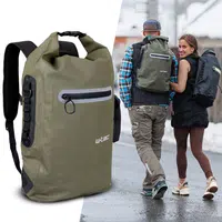Nepromokavý moto batoh W-TEC Uphills khaki