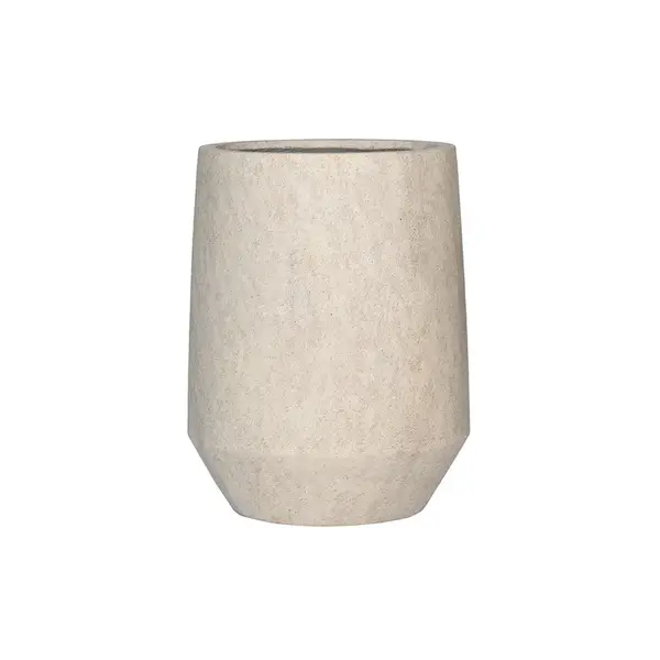 Květináč Harith High, béžový travertin, více velkostí - Pottery Pots Velikost: L - ⌀ 55,5, v. 70 cm