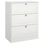 MID.YOU KOMODA, bílá, 70,2/88,95/41,5 cm