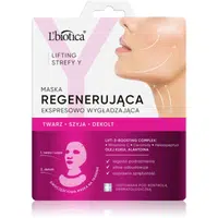 L’biotica Lifting Y Zone intenzívna regeneračná maska s vyhladzujúcim efektom 1 ks