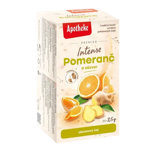 APOTHEKE Čaj pomaranč a zázvor Intense 20 x 2.5 g