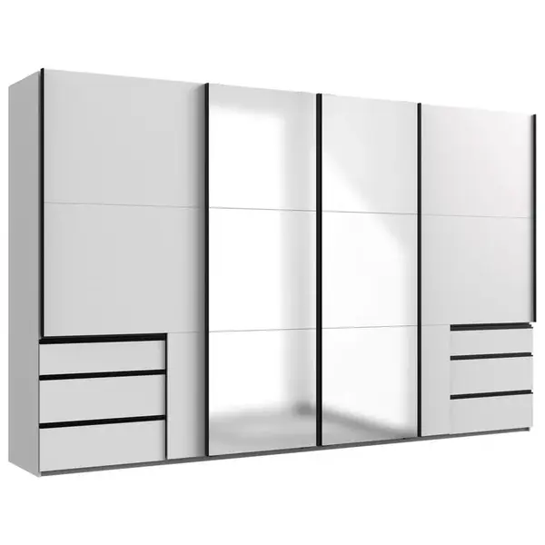 MID.YOU SKŘÍŇ S POSOUVACÍMI DVEŘMI, bílá, 350/216/65 cm