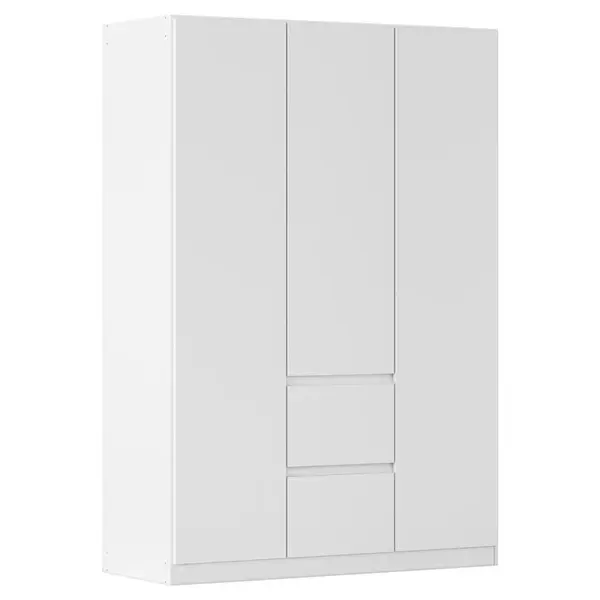 Rauch Möbel ŠATNÍ SKŘÍŇ S OTOČNÝMI DVEŘMI, bílá, 136/197/54 cm