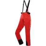 ALPINE PRO EDES Pánské lyžařské kalhoty, červená, velikost