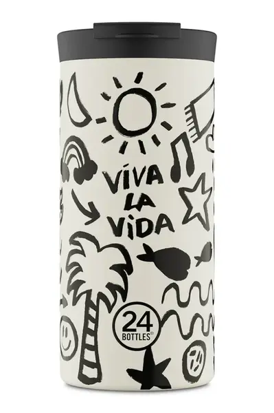 Fľaša 24bottles Travel Tumbler 600 Viva la Vida