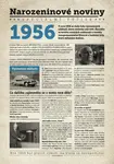 Narozeninové noviny 1956 s vlastní fotografií a textem, S textem