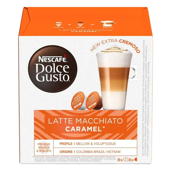 NESCAFÉ Dolce Gusto® Latte Macchiato Caramel kávové kapsle 16 ks