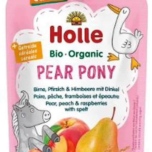 HOLLE Bio pyré - Blue bird- Hruška, jablko a borůvky s vločkami 100 g