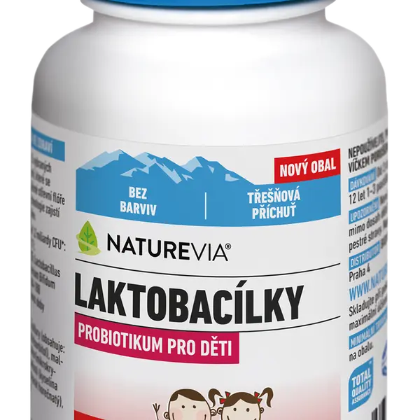 NATUREVIA Laktobacílky třešňové 66 pastilek