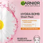 GARNIER Skin Naturals zklidňující textilní maska s výtažkem z heřmánku, 28 g