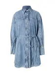 BOSS Košeľové šaty  modrá denim