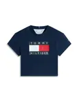 TOMMY HILFIGER Tričko 'HERITAGE'  námornícka modrá / červená / čierna / biela