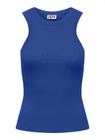 Modrý top bez rukávů Jacqueline De Yong