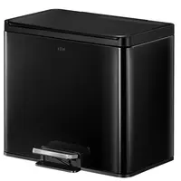 Odpadkový koš Eko Essential 15+15l černý 822844