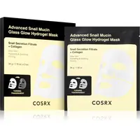 Cosrx Advanced Snail Mucin Glass Glow Hydrogel Mask revitalizační hydrogelová maska se šnečím extraktem pro sjednocení barevného tónu pleti 3 ks