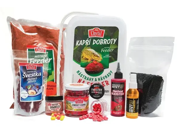 Chytil kbelík nástrah a návnad na feeder 02