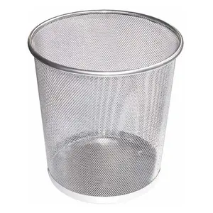 Odpadkový koš kovový 38x47cm, stříbrný