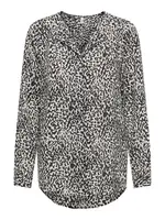 ONLY Blúzka 'ONLTIANA'  svetlosivá / čierna