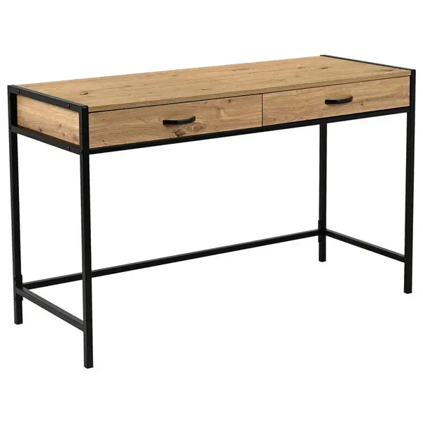 Carryhome PSACÍ STŮL, černá, dub artisan, 120/48/76 cm