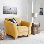 Sit & More KŘESLO, textil, hořčicově žlutá