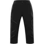 ALPINE PRO WEDER Pánské tříčtvrteční kalhoty, černá, velikost
