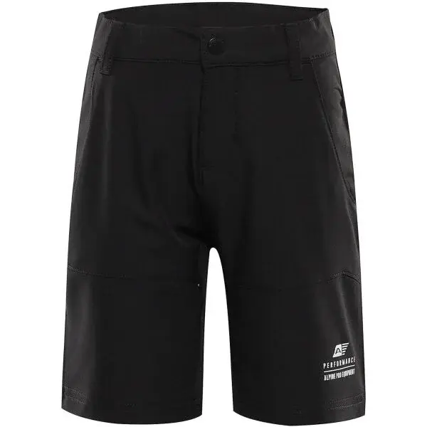ALPINE PRO BAKO Detské športové krátke nohavice, čierna, veľkosť 128-134