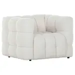 KŘESLO, textil, bílá