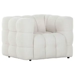 KŘESLO, textil, bílá