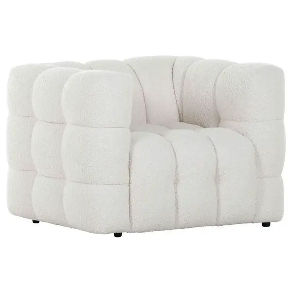 KŘESLO, textil, bílá