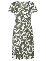 MORE & MORE Šaty  olivová / čierna / biela