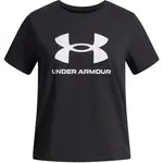 Under Armour BIG LOGO Dívčí triko, černá, velikost S